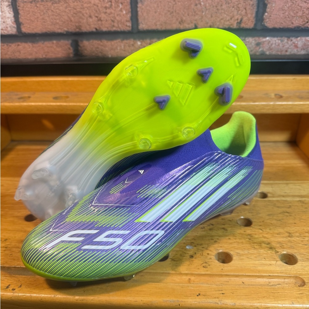 Adidas F50 League LL FG MG Laceless Soccer Cleats Shoes JH7734 Men's Size 10